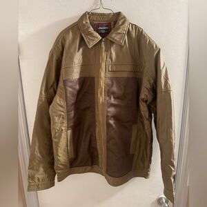 Maximos Men's Olive and Chocolate Jacket